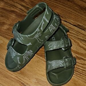 Carters Dino Green Sandals